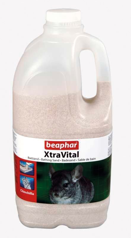 Beaphar XTRA Vital – Chinchilla badzand – Wit 2 Liter