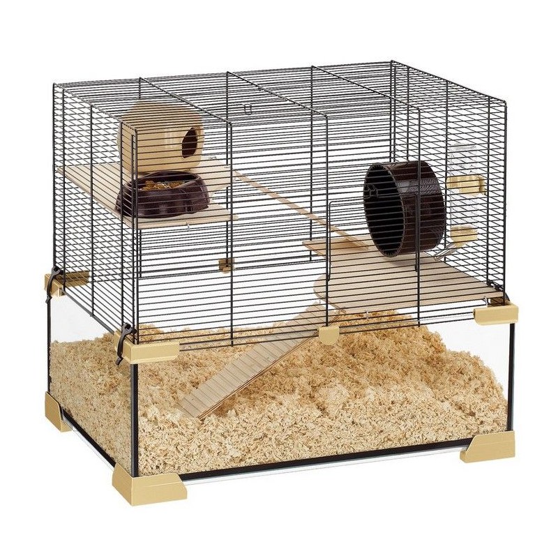 Ferplast Hamsterkooi Karat - Glas - 59,5x39x52,5 cm Hamstr.nl