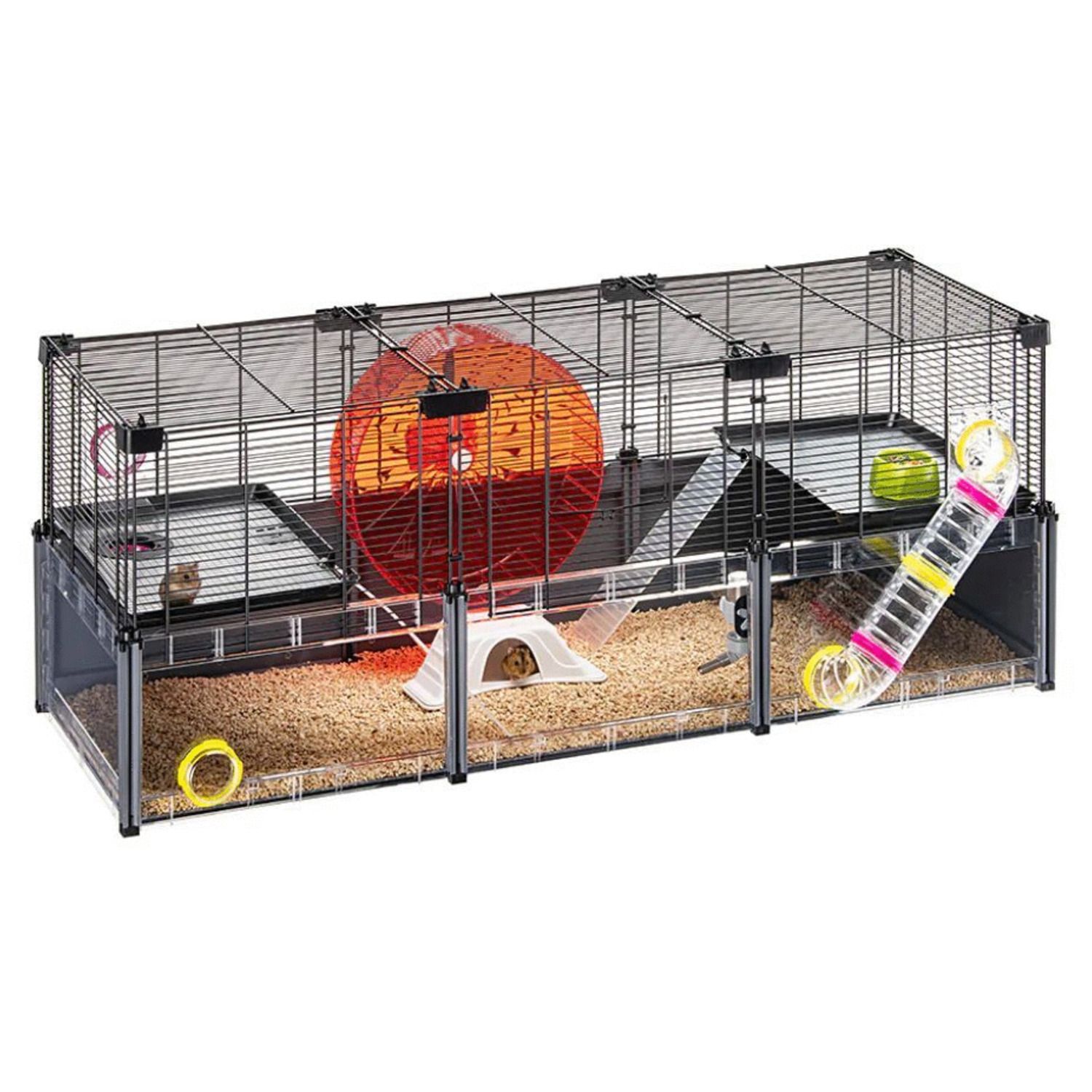 plannen werkplaats Op de een of andere manier Ferplast Hamsterkooi Multipla Hamster Large - 107,5x37,5x42 cm - Hamstr.nl